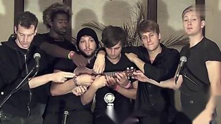 牛人这次6人弹一把ukulele《Somebody That I Used To Know》_高清